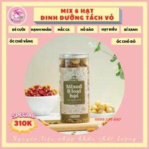 Mix 8 loại hạt tách vỏ 500g