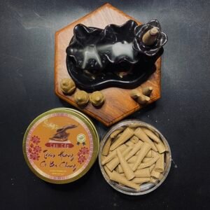Nụ trầm hương sạch cao cấp Cô Ba Chang - Chuẩn OCOP Hũ 100g - Hình tháp