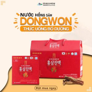 Nước Hồng Sâm Dongwon chính hãng nhập khẩu từ Hàn Quốc - Hộp 20 gói x 70ml